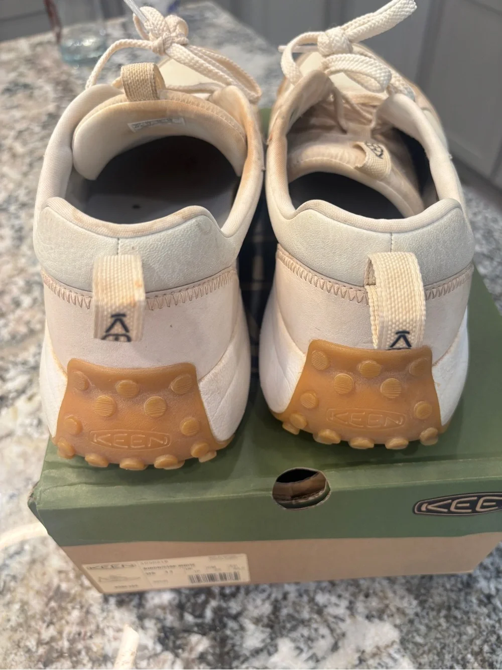 Keen men’s sneaker KS86 LEA birch/star white size 11
